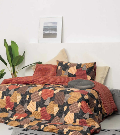 Palamaiki Sheet Sets King Size 265x260cm. Fashion Life FL6160 Orange 4pcs