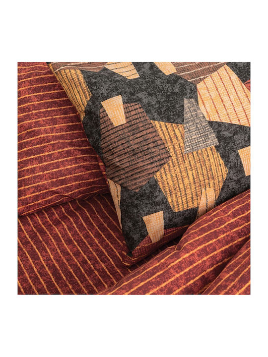 Palamaiki Sheet Sets King Size 265x260cm. Fashion Life FL6160 Orange 4pcs