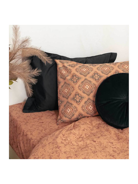 Palamaiki Sheet Sets Queen 240x260cm. Fashion Life FL6162 Orange 4pcs