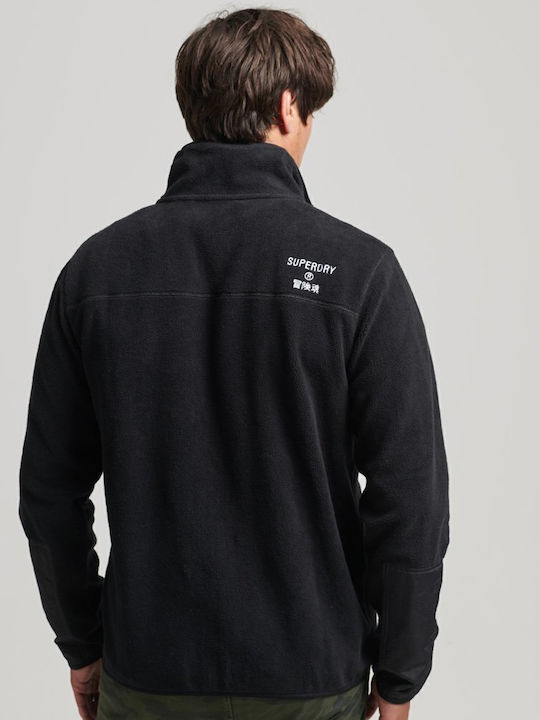 Code Men's Fleece Cardigan Black