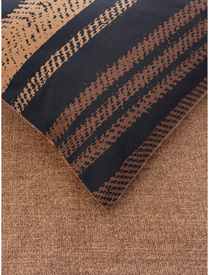 Kocoon Tena Σετ Σεντόνια Μονά με Λάστιχο 100x200+30εκ. Brown (3τμχ)