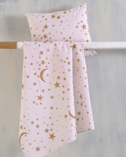 Rythmos Seturi de cearșafuri Single Bumbac Moonlight Diva Roz 160x260cm 3buc