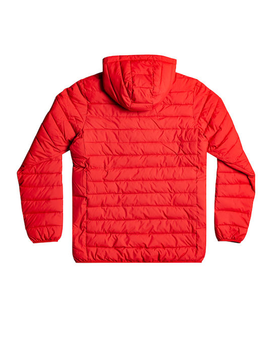 Quiksilver Men's Winter Puffer Jacket Red
