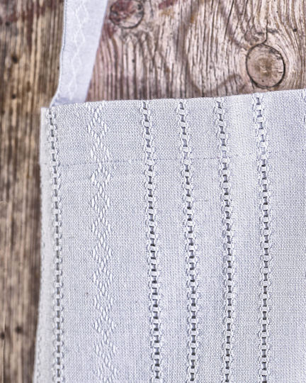 Rythmos Savoca Cotton Checkered Tablecloth Εκρού 80x80cm