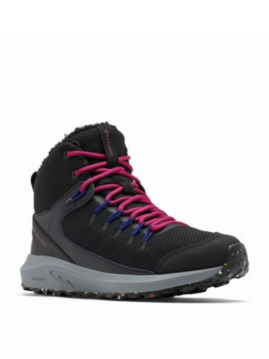 Columbia Trailstorm Ανδρικά Ορειβατικά Μποτάκια Αδιάβροχα Black / Red Onion