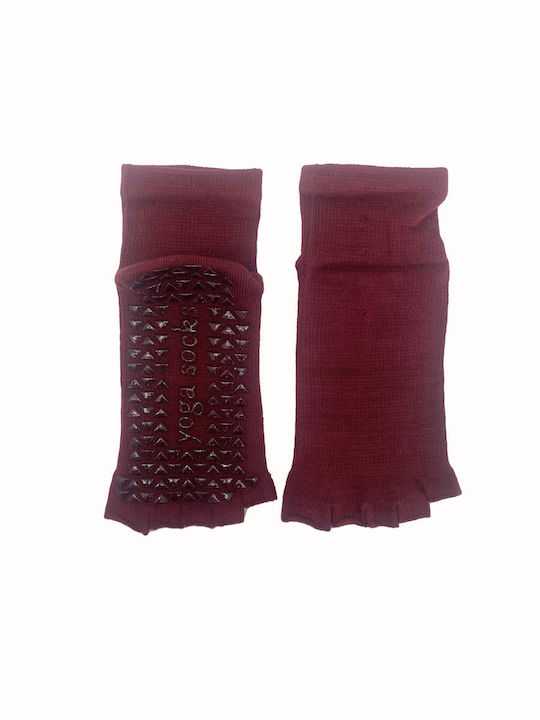 Niyamas Șosete pentru Yoga/Pilates Burgundy