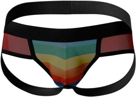 Cut4Men Jockstrap Sexy pentru bărbați Jockstrap Rainbow