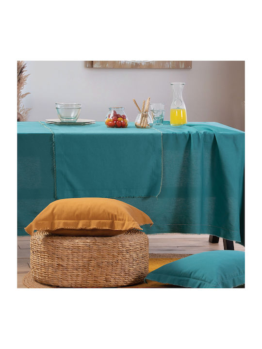 Nef-Nef Homeware Tablecloth Cotton Minimal Aqua 140x240cm 030273