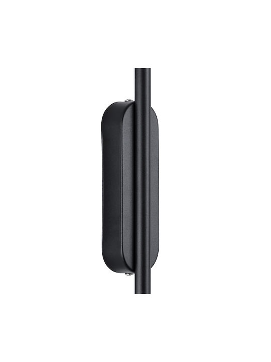 GloboStar Harlem Modern Lamp Wall with Integrated LED and Adjustable White Light Black 60x60cm