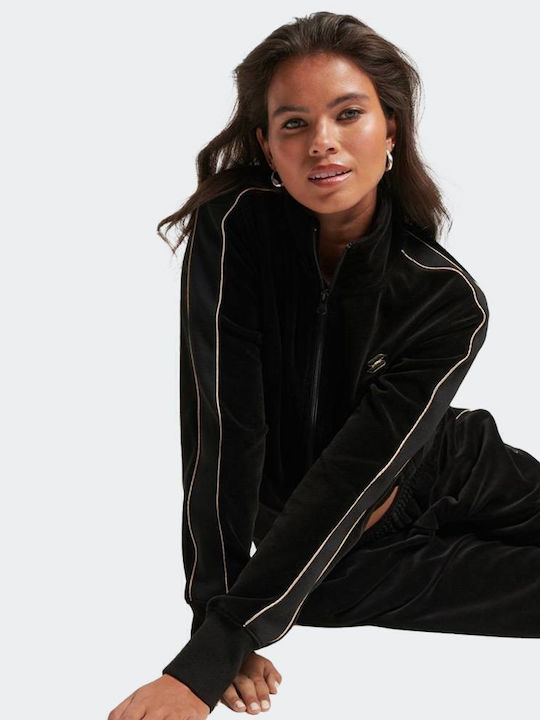 Code S Logo Damen-Trainingsjacke Schwarz
