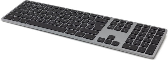 Matias Wired Aluminum Keyboard For Mac Πληκτρολόγιο Αγγλικό UK Συμβατό με Mac Space Gray