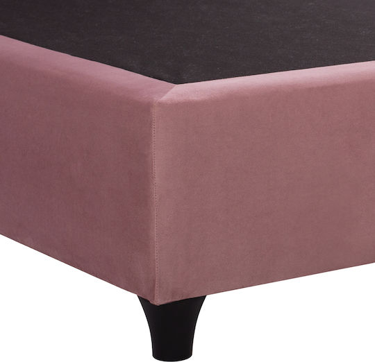 Dolores Semi-Double Bed Upholstered with Velvet Rotten Apple for Mattress 120x200cm