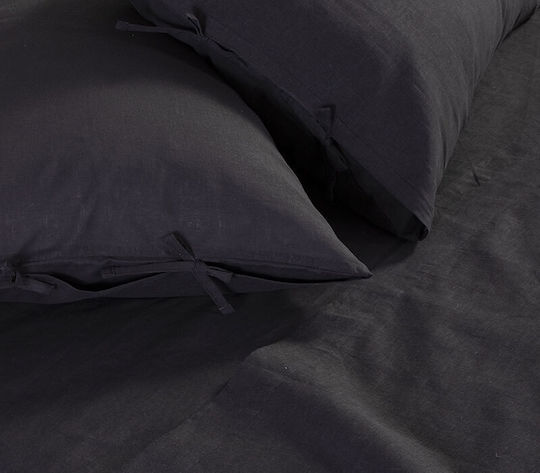 Nef-Nef Homeware Duvet Cover Single 160x220 Anthracite Anthracite