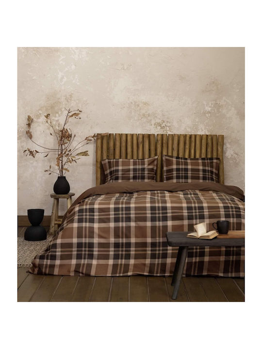Nima Duvet Cover Set Cotton Single with Pillowcase 160x240 Madum Earth