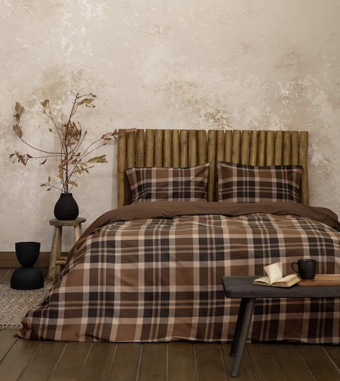 Nima Duvet Cover Set Cotton Single with Pillowcase 160x240 Madum Earth
