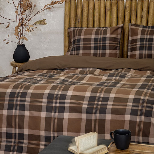 Nima Duvet Cover Set Cotton Single with Pillowcase 160x240 Madum Earth
