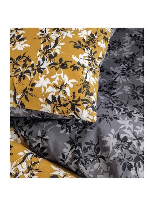 Nima Duvet Cover Set Cotton Single with Pillowcase 160x240 Zinnia Yellow