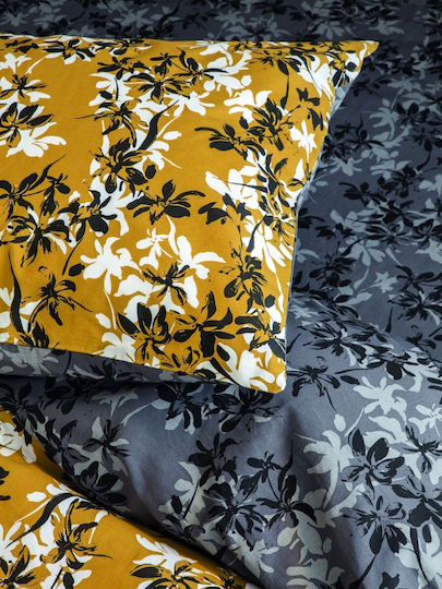 Nima Duvet Cover Set Cotton Single with Pillowcase 160x240 Zinnia Yellow