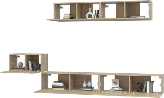 Животно помещение ТВ единица Sonoma Oak 5pcs Д100xШ30xВ30бр