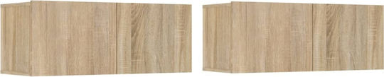 Животно помещение ТВ единица Sonoma Oak 5pcs Д100xШ30xВ30бр