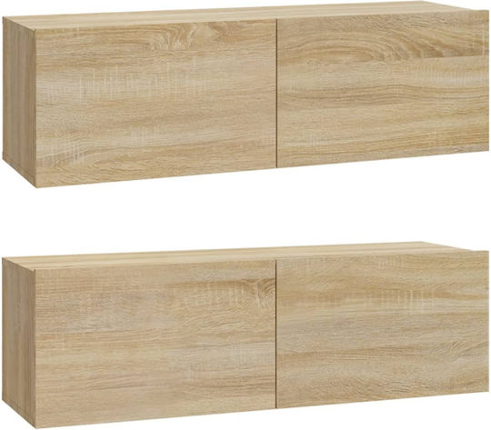 Животно помещение ТВ единица Sonoma Oak 5pcs Д100xШ30xВ30бр