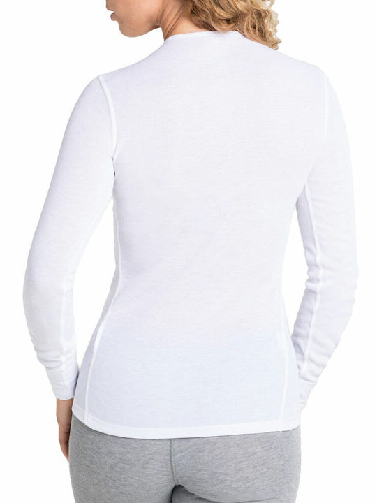 Odlo Active Warm Eco Ισοθερμική Μπλούζα Λευκή