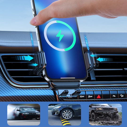 Joyroom Car Mobile Mount 4.7 Inch - 6.7 Inch with Adjustable Hooks Black