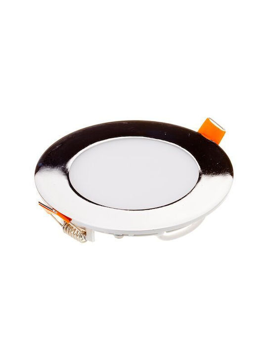 V-TAC Round Recessed LED Panel 18W with Cool White Light 6400K 22.5cm