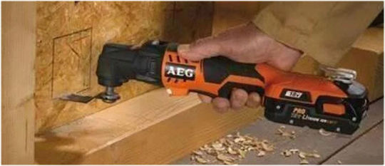 AEG Tools OMNI 18C LI-202 BKIT1X Παλινδρομικό Πολυεργαλείο 18V 2x2Ah