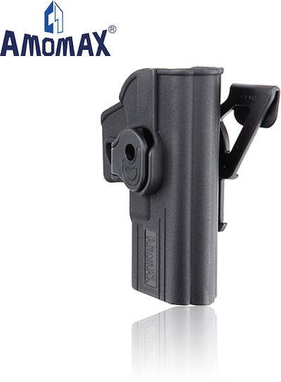 Amomax Black Pistol Belt Holster