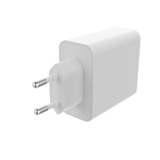 Mophie Φορτιστής Χωρίς Καλώδιο GaN με 2 Θύρες USB-C 67W Power Delivery Λευκός (409909304)