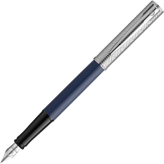 Waterman Allure DLX Stilou Fine Roșu Din Otel Cu Cerneală Albastră