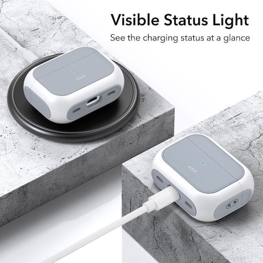 ESR Orbit Halolock Magsafe Plastic / Silicone Case White for Apple AirPods Pro