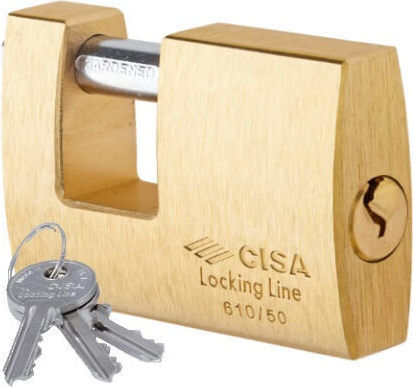 Cisa Steel Padlock Monoblock with Key 50mm 1pcs