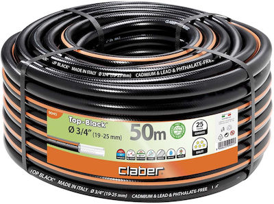 Claber Λάστιχο Ποτίσματος Top Black 3/4" 50m