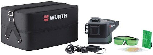 Wurth MLLG18 Self-leveling Linear Laser Level Green Beam with Working Range 50m
