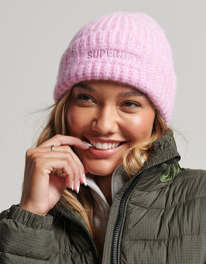 Beanie Frauen Beanie Gestrickt Lilac Marl