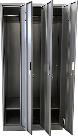 Трилистен Earwen Метален Галванизиран 90x45x185 cm Трилистен Earwen Метален Галванизиран 90x45x185 cm