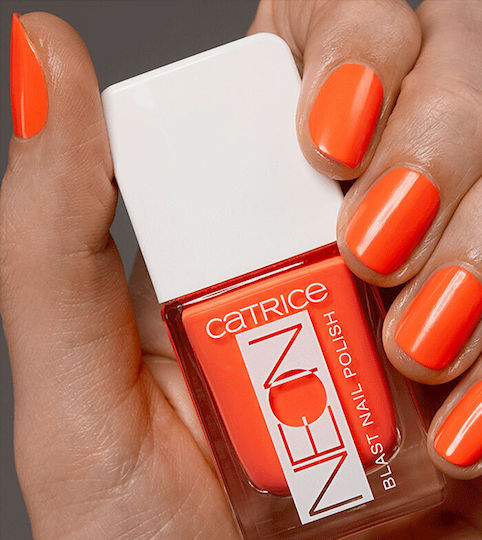 Catrice Cosmetics Neon Blast Lac De Unghii Luciu Oja 03 Coral Aprins 10.5ml