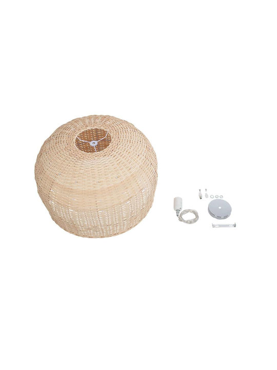 GloboStar Hängelampe Beige Boho Glocke 50cm.