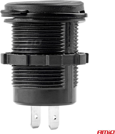 AMiO Зарядно за кола Бързо Зареждане с Портове: 1xUSB 1xType-C
