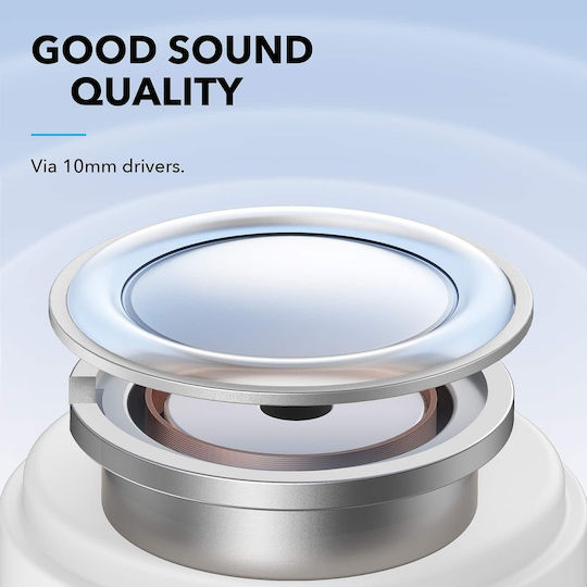 Soundcore by Anker Life Note 3i In-Ear Bluetooth-Freisprecheinrichtung Kopfhörer mit Ladeetui Weiß