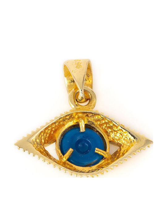 George Art Jewels Charm Ματάκι από Χρυσό 14Κ