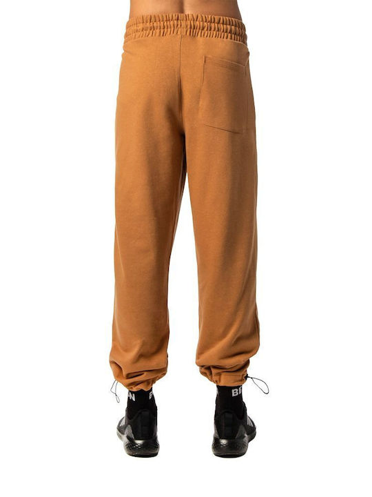 Be:Nation Men's Sweatpants with Rubber Brown