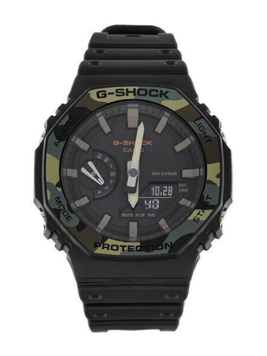 Casio G-Shock Analog/Digital Men's Watch 46mm Chronograph Battery with Black Rubber Strap
