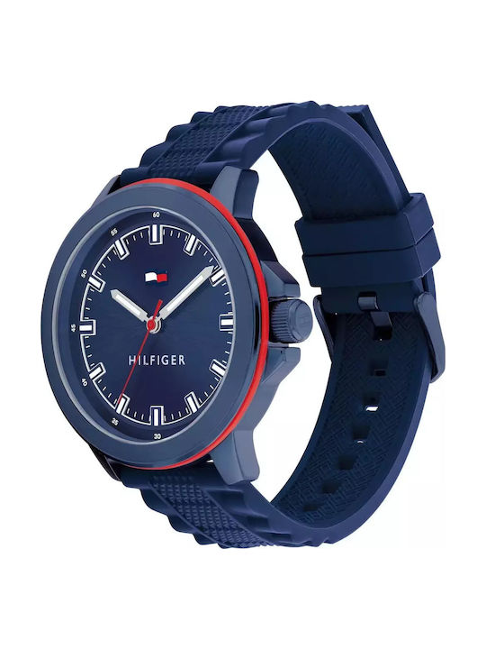Tommy Hilfiger Nelson Men's Watch 46mm Battery with Stainless Steel Bracelet Blue
