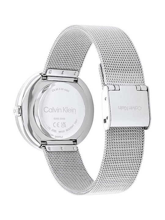 Calvin Klein Дамски Часовник 38мм Кварцов със Сребриста Метална Верижка