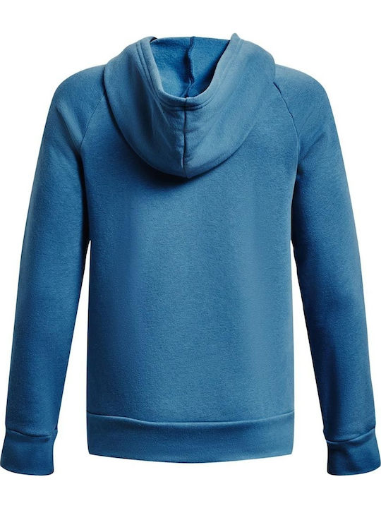 Fleece Kids Sweatshirt with Hood and Pockets Light Blue Rival