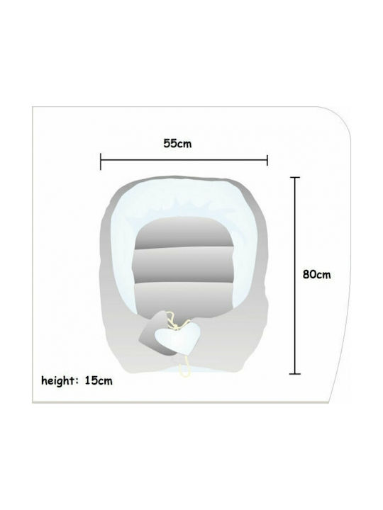 Tuttolina Baby Nestkissen Tepee Birds Blue