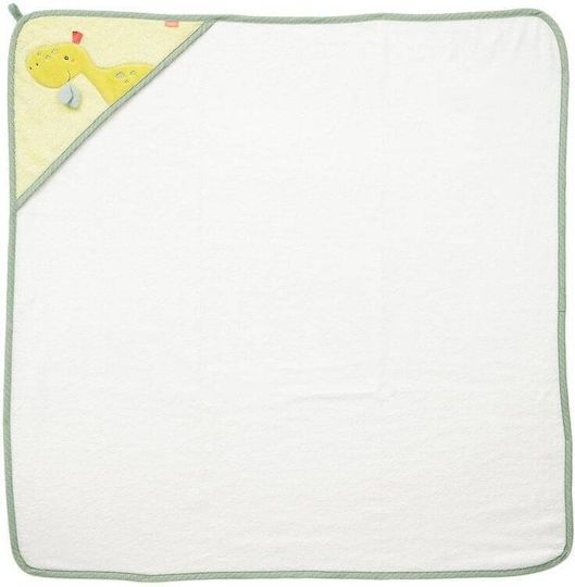 Fehn Hooded Baby Bath Towel Dinosaur Multicolour